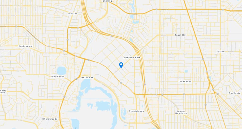 A map of Mike Mackenzie's location