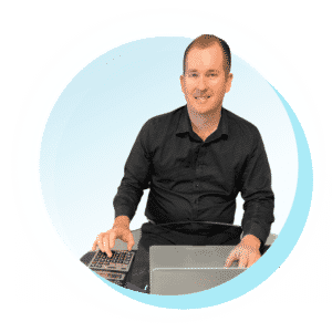 A professional photo of Mike Mackenzie at work