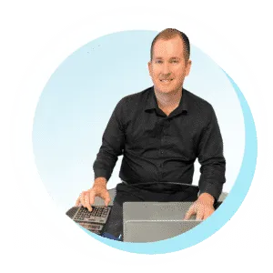 A professional photo of Mike Mackenzie at work